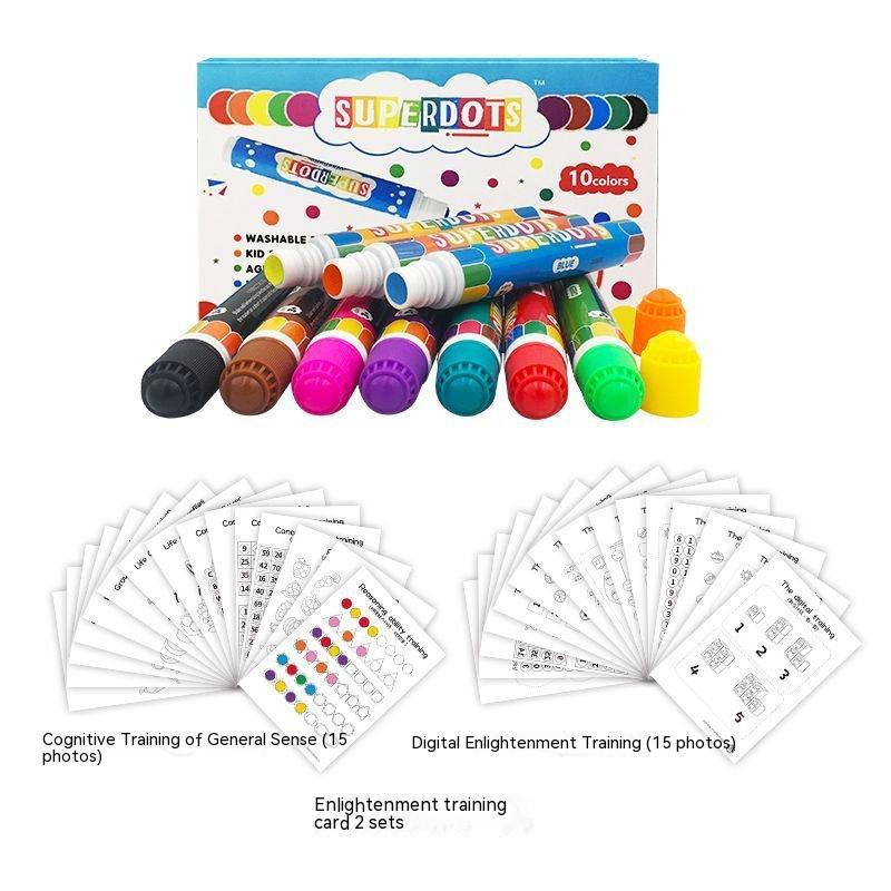 Flag Village Children's Graffiti Painting Stationery Coloring Early Education Gift Box