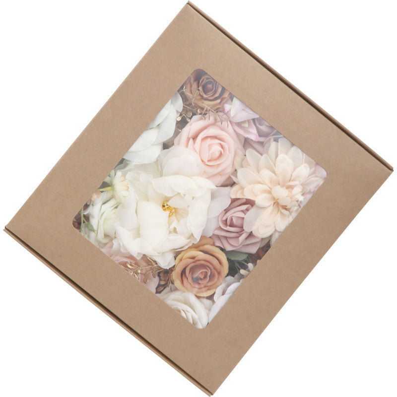 Flag Village Flower Box Wedding Birthday Party Gift Wedding Bridesmaid Bridal Bouquet