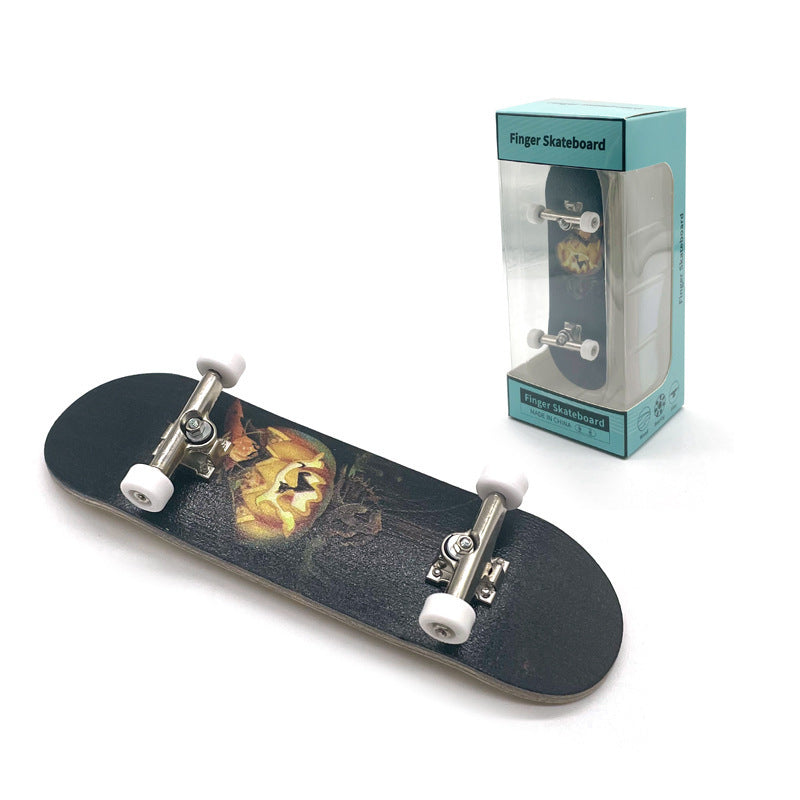 Flag Village Professional Finger Skateboards DIY Toys Skate Park Tech Parts Deck Stunt Metal Bracket Bearing Wheel Tabletop Toys Gifts