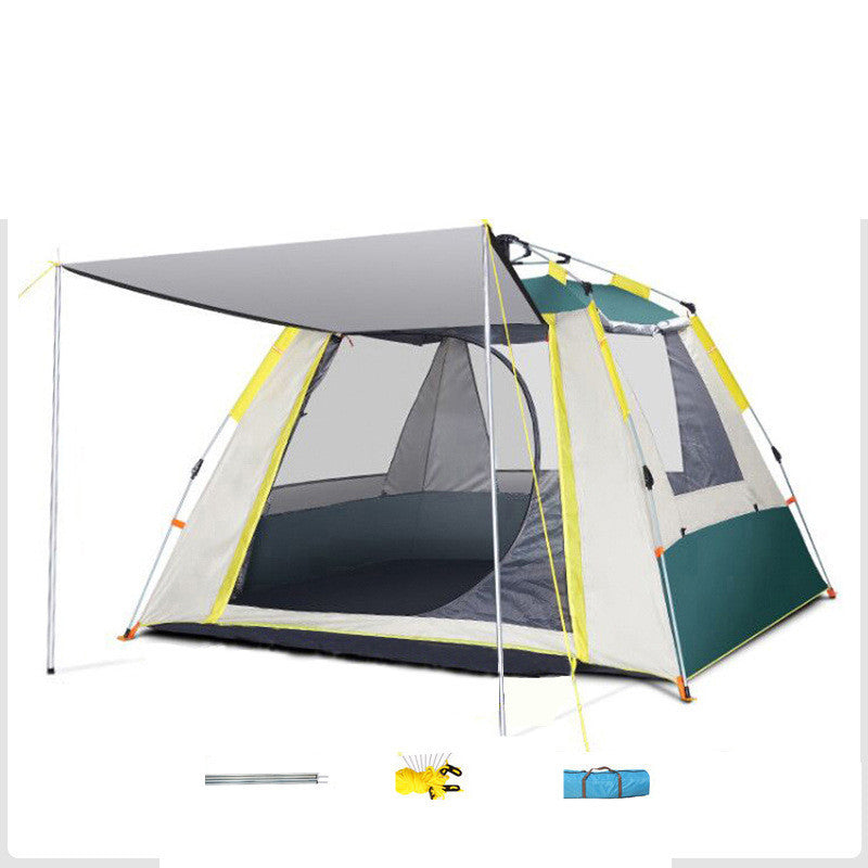 Flag Village Automatic Tent Outdoor Camping Barbecue