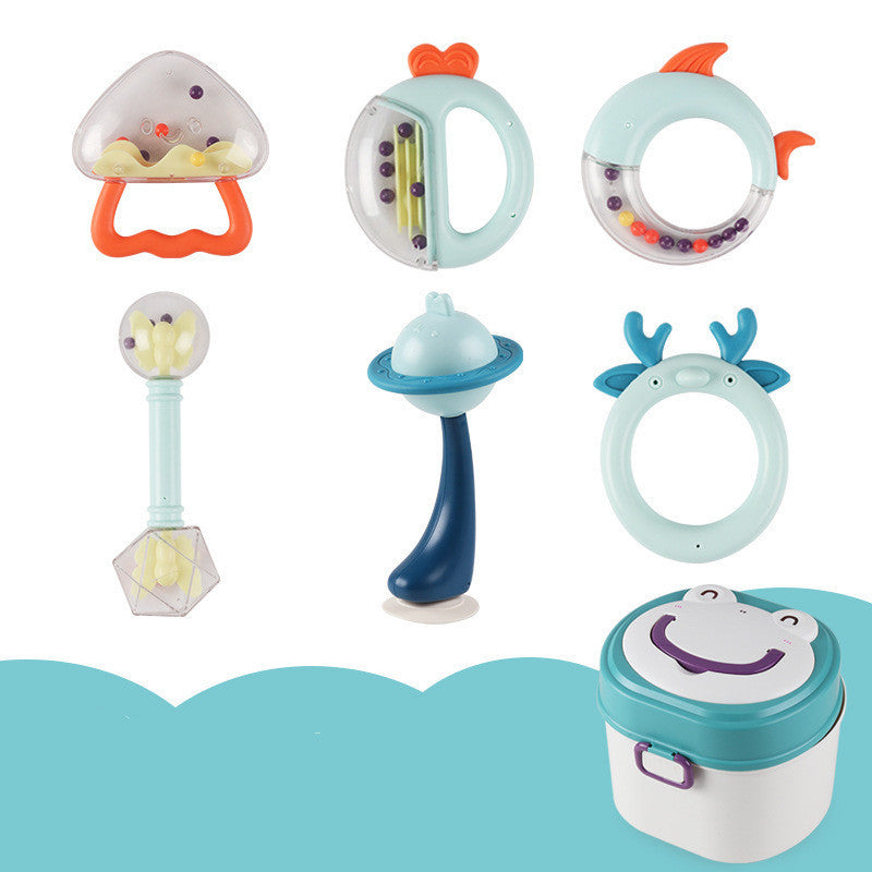 Flag Village Baby Rattle Plastic Toy Gift Box Set