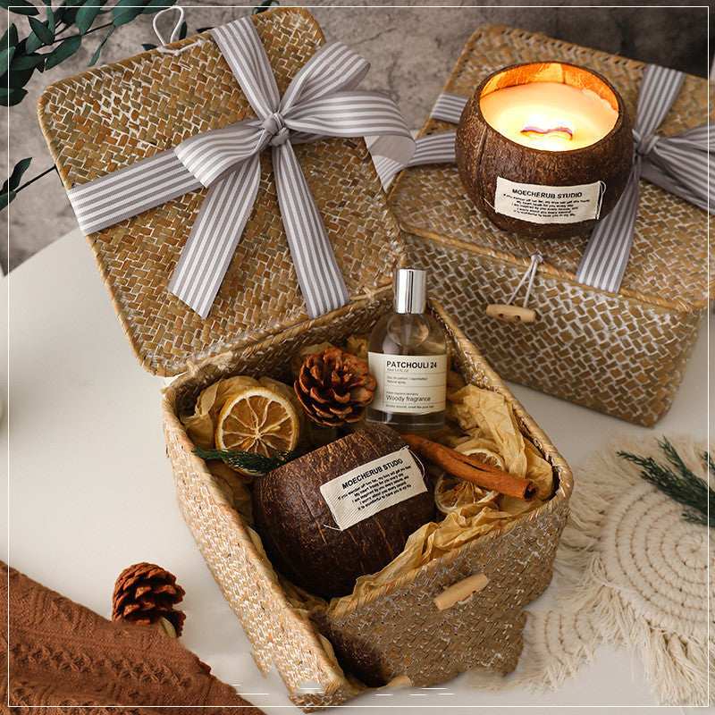 Flag Village Coconut Jar Scented Candle Gift Box For Valentine's Day