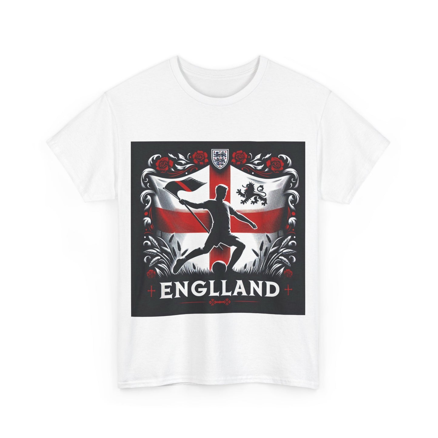 Flag Village England Sporting Flag T-SHIRT Heavy Cotton Tee GBR0012