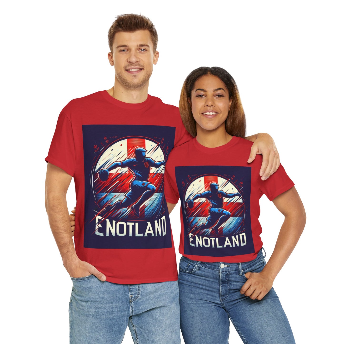 Flag Village England Sporting Flag T-SHIRT Heavy Cotton Tee GBR0001