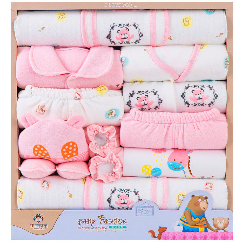 Flag Village 18 Piece Cotton Newborn Clothes Gift Box Set