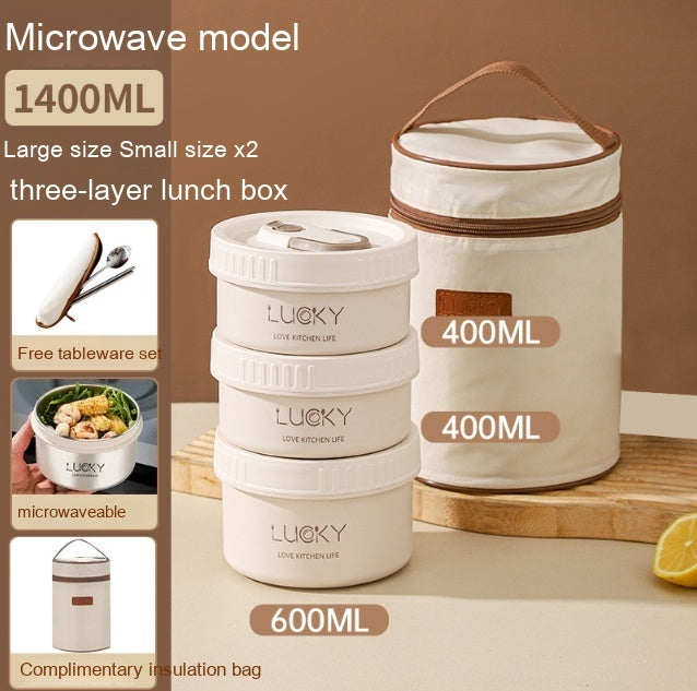 Flag Village Employee Customer Lunch Box, Bento Tableware, Gift Box Set