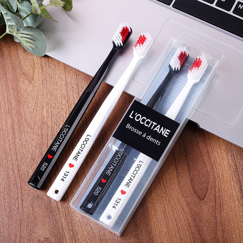 Flag Village Black And White Couple Toothbrush Combination Two Gift Box Set