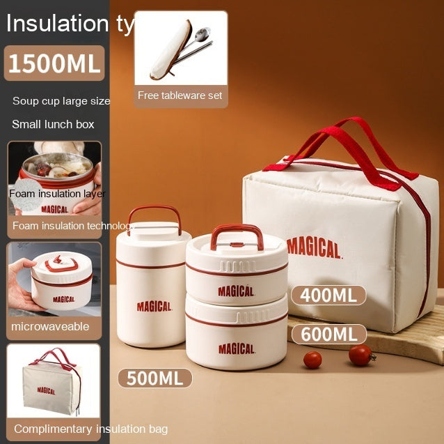 Flag Village Employee Customer Lunch Box, Bento Tableware, Gift Box Set