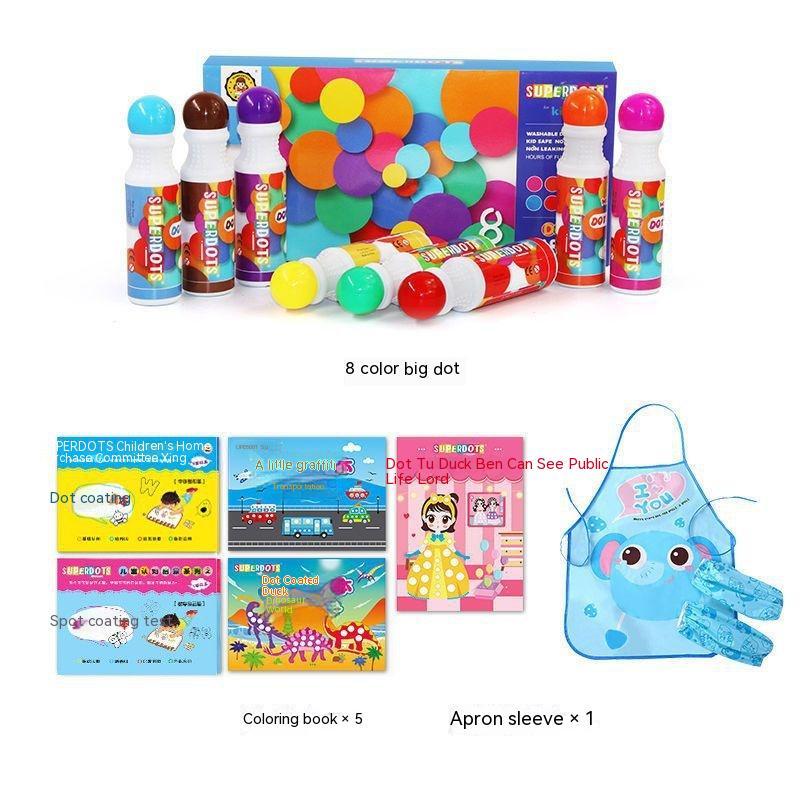 Flag Village Children's Graffiti Painting Stationery Coloring Early Education Gift Box