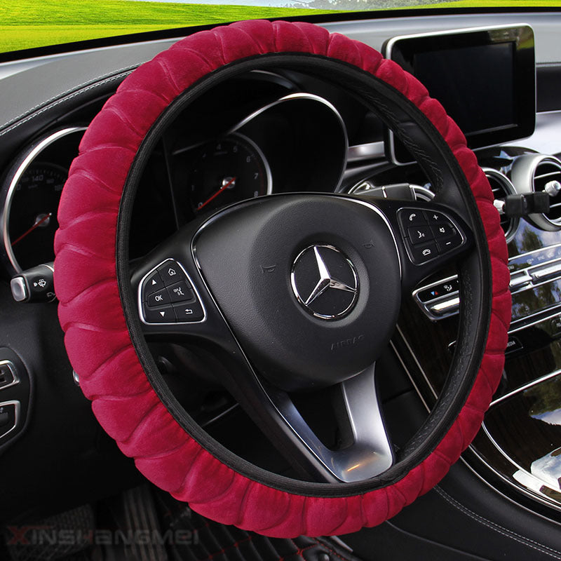 Flag Village Auto Tools Car plush steering wheel cover