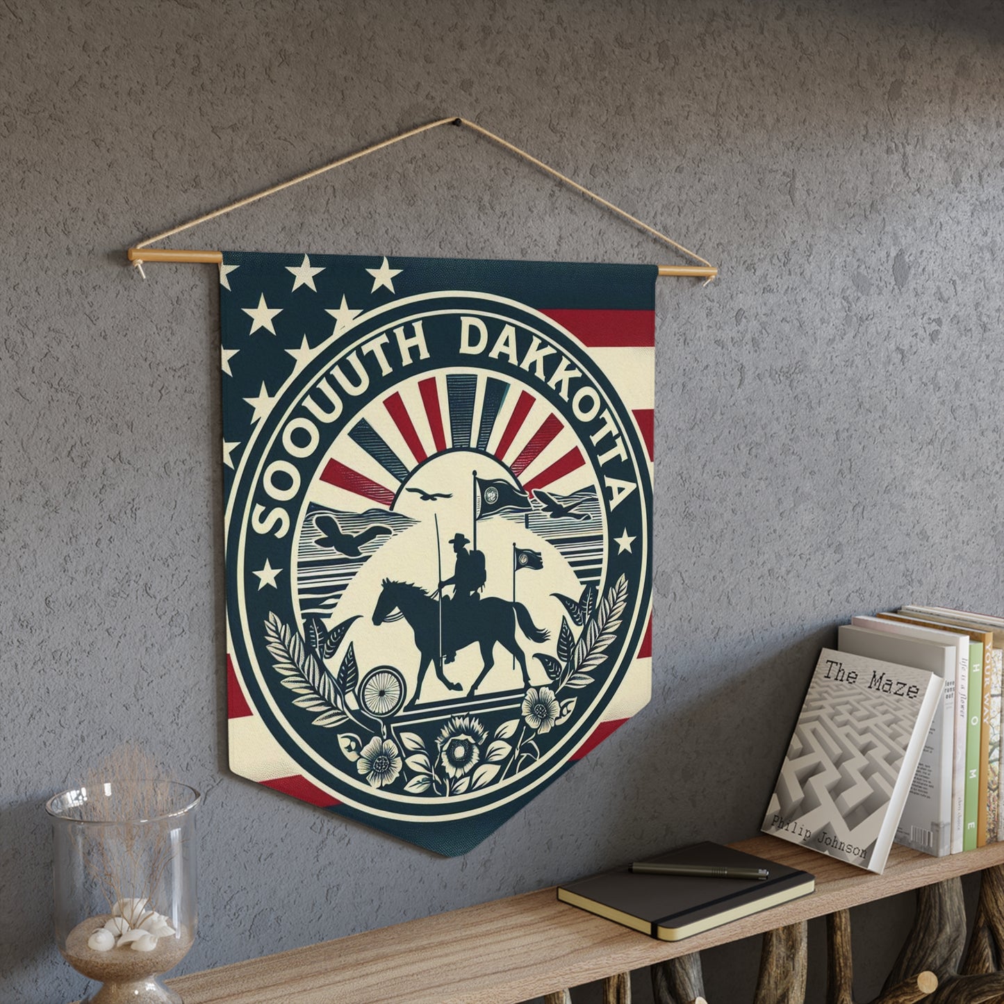 Flag Village South Dakota State Flag Pennant Sporting Home Wall decoration SD0001
