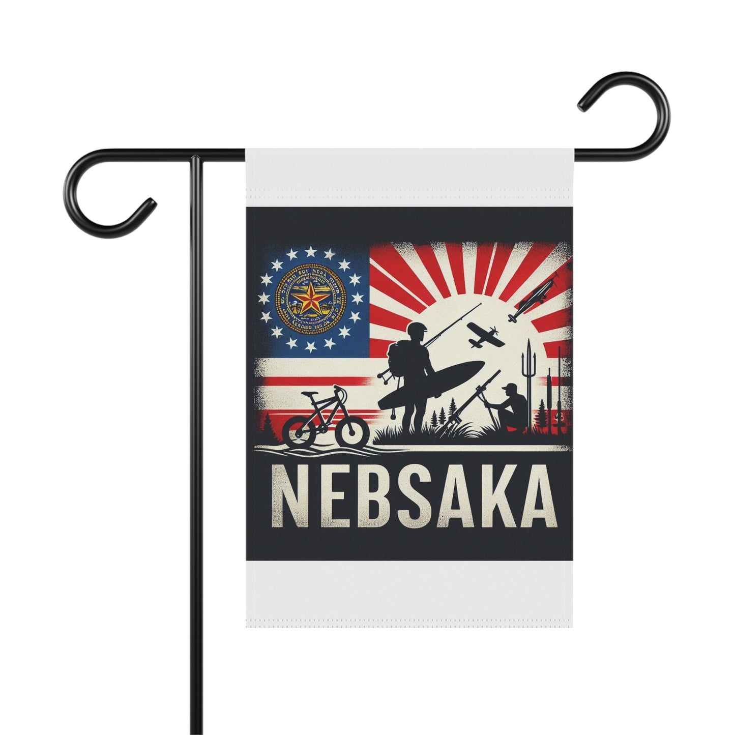 Flag Village Nebraska State Flag Sporting Garden & House Banner NE0003
