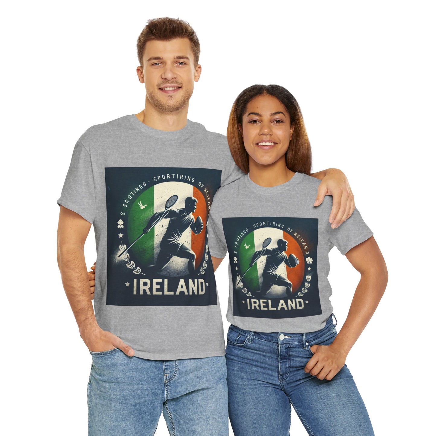 Flag Village Ireland Sporting Flag T-SHIRT Heavy Cotton Tee IRL0003