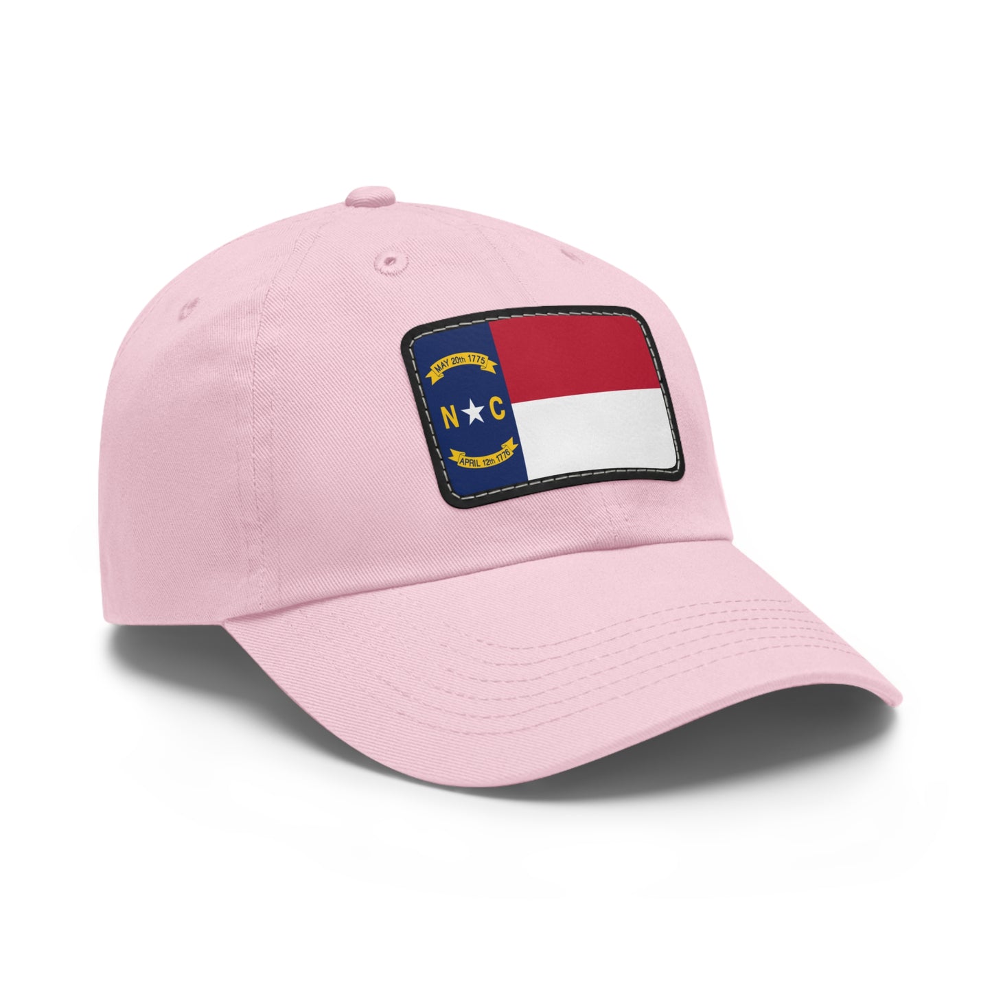 Flag Village USA North Carolina State Flag Hat Cap with Leather Patch
