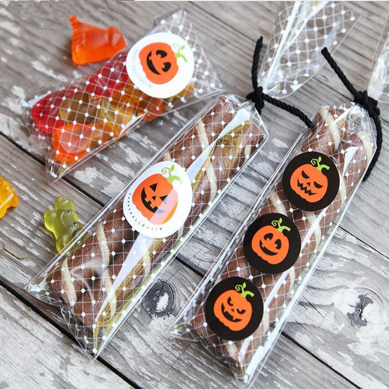Flag Village 120 Stickers DIY Halloween Party Candy Box Stickers Gift Bag Labels Pumpkins Ghost Cupcake Decor Stickers Party Supplies
