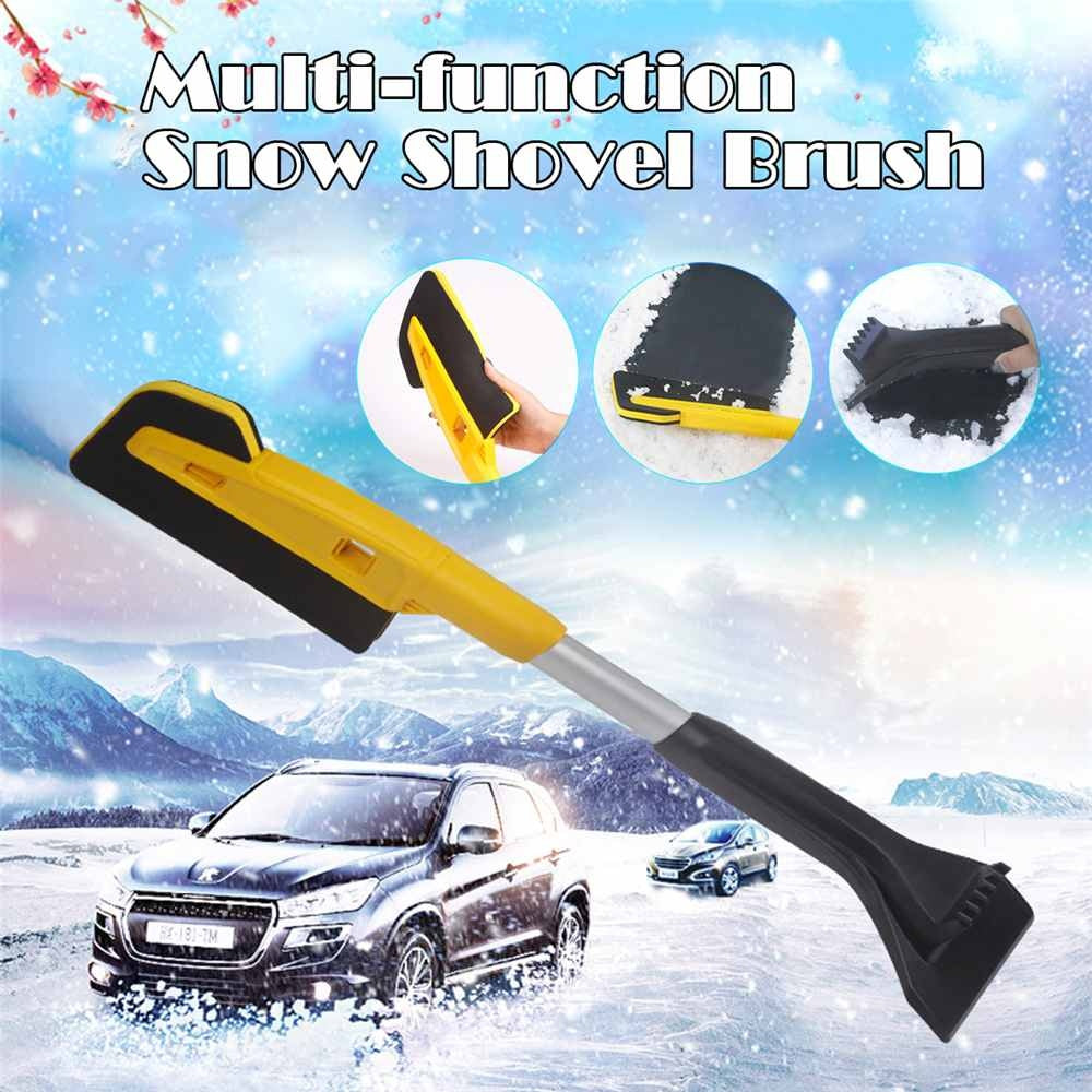 Flag Village Auto Tools New Style Car EVA Snow Shovel Multifunctional Snow Shovel Long Rod Deicing Ice Sweep Tool Snow Removal Brush For Winter