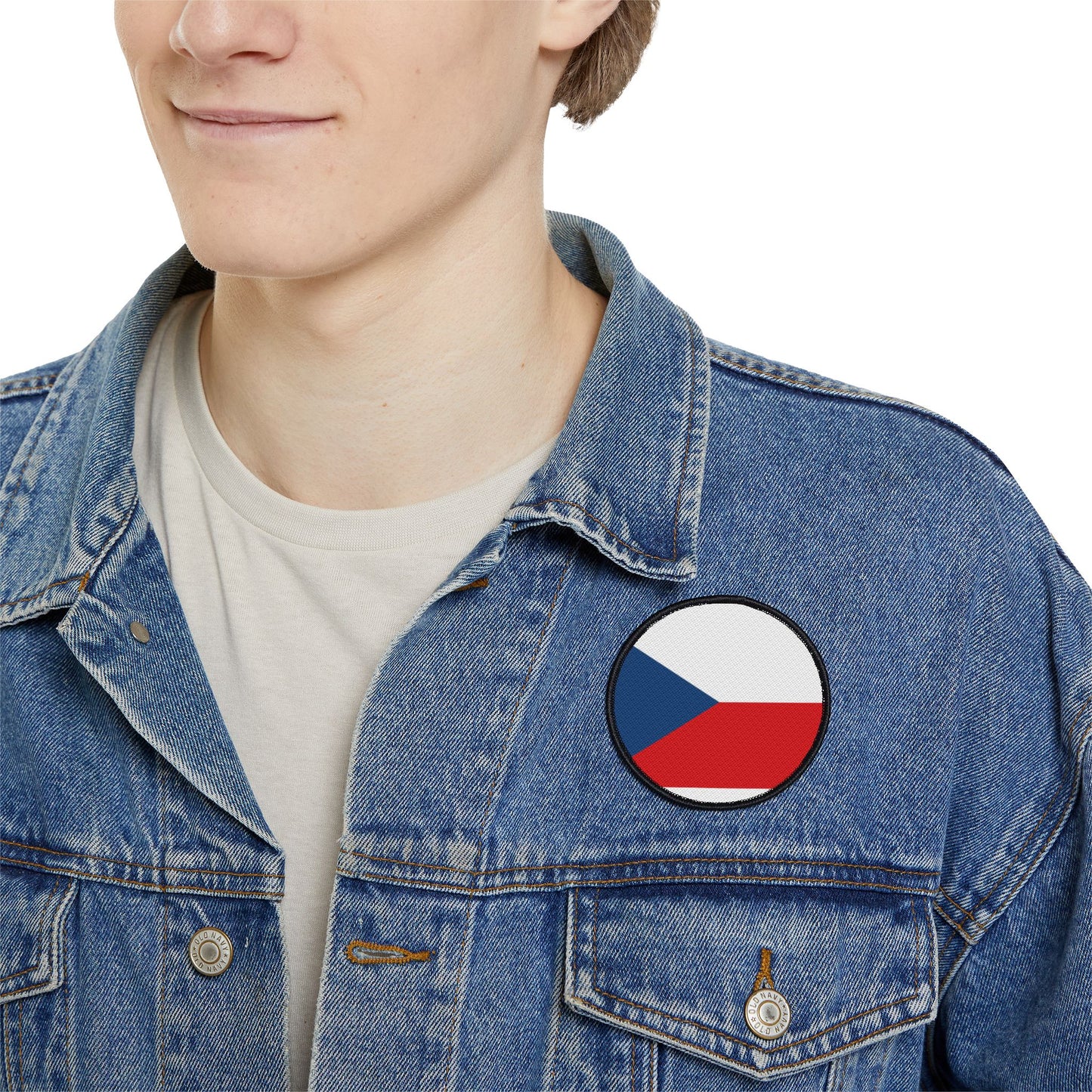 Flag Village Czech Republic Flag Embroidery Iron-On Patches