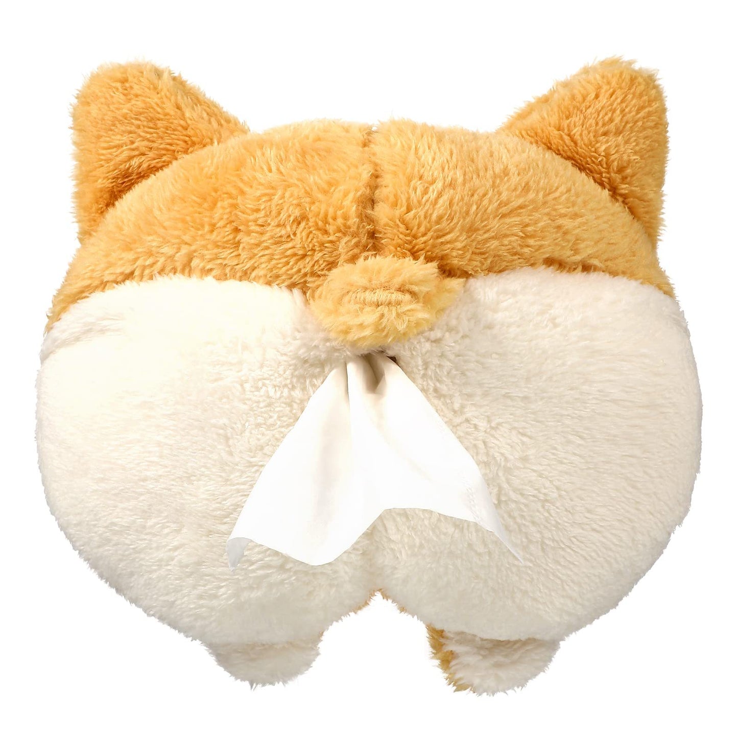 Flag Village Auto Tools Tissue Box Cover Soft Adorable Corgi Butt Shaped Creative Storage Bag Hanging Pouch Tissue Box Wrapper For Car Home