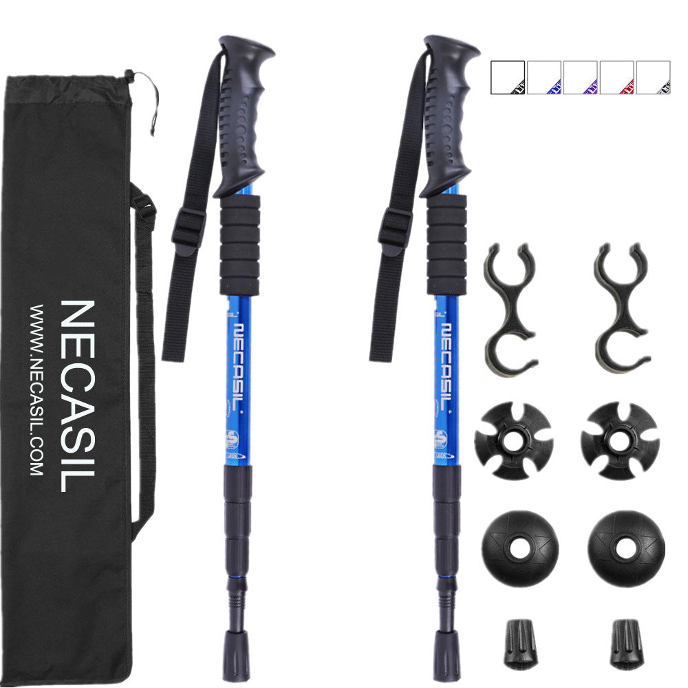 Flag Village Newcastle Four-section Trekking Straight Trekking Poles