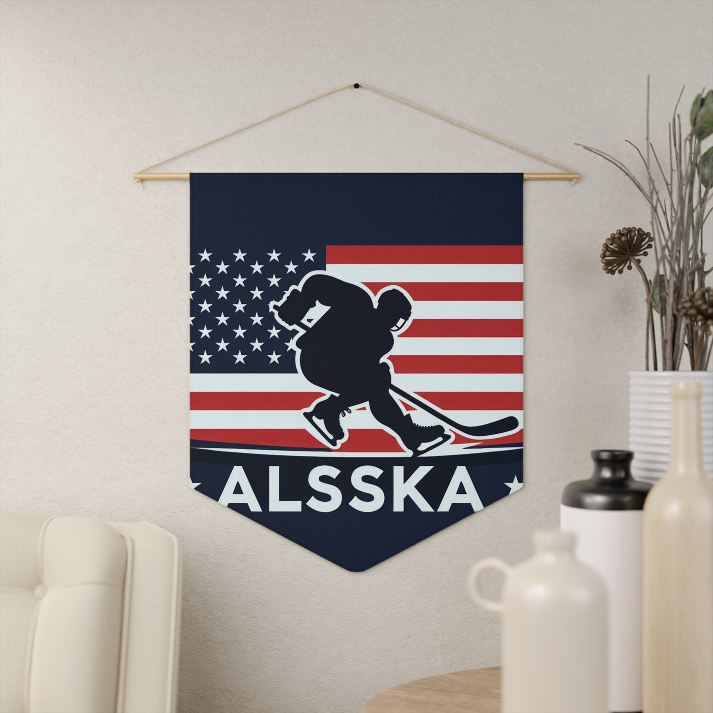 Flag Village Alaska State Flag Pennant Sporting Home Wall decoration AK0001