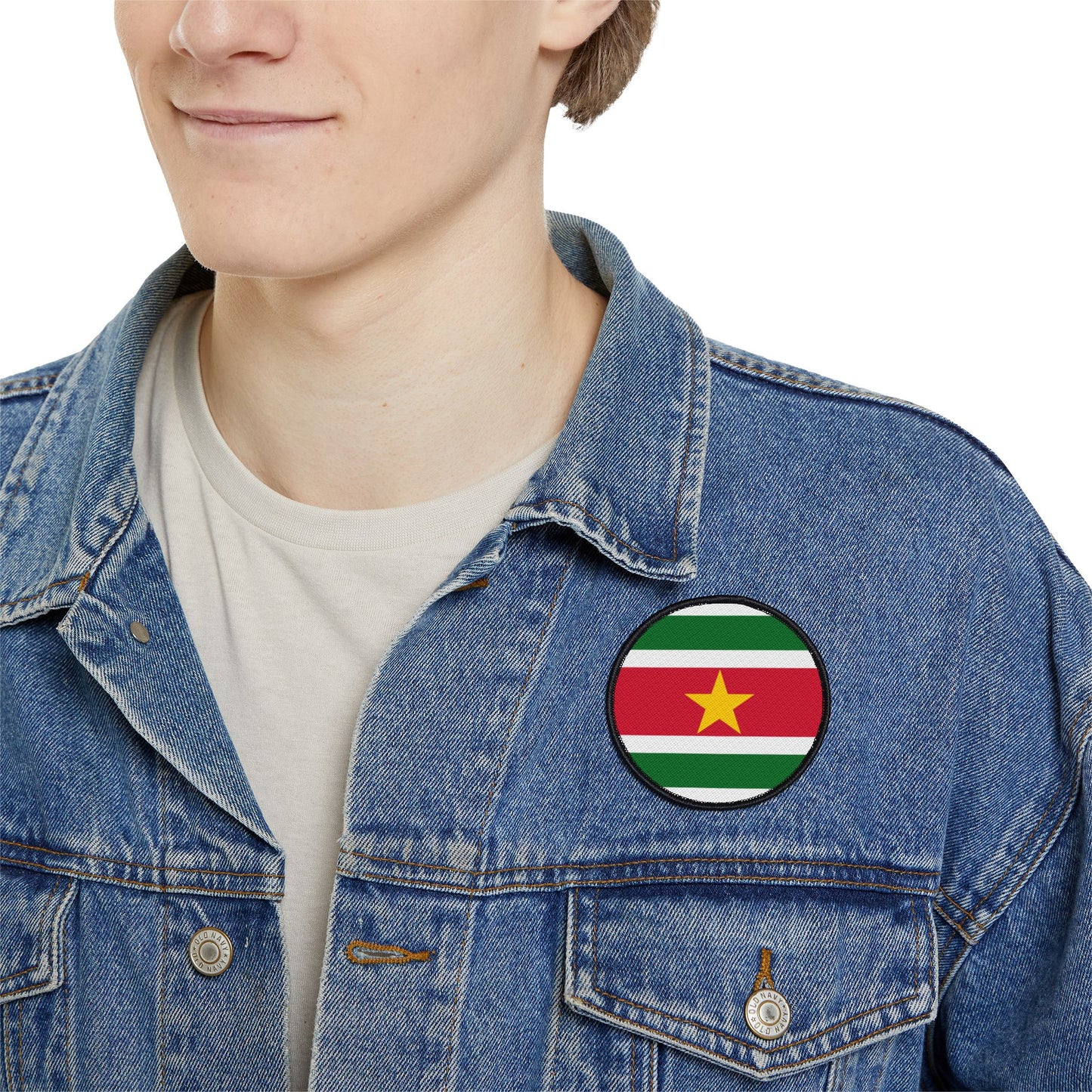 Flag Village Suriname Flag Embroidery Iron-On Patches