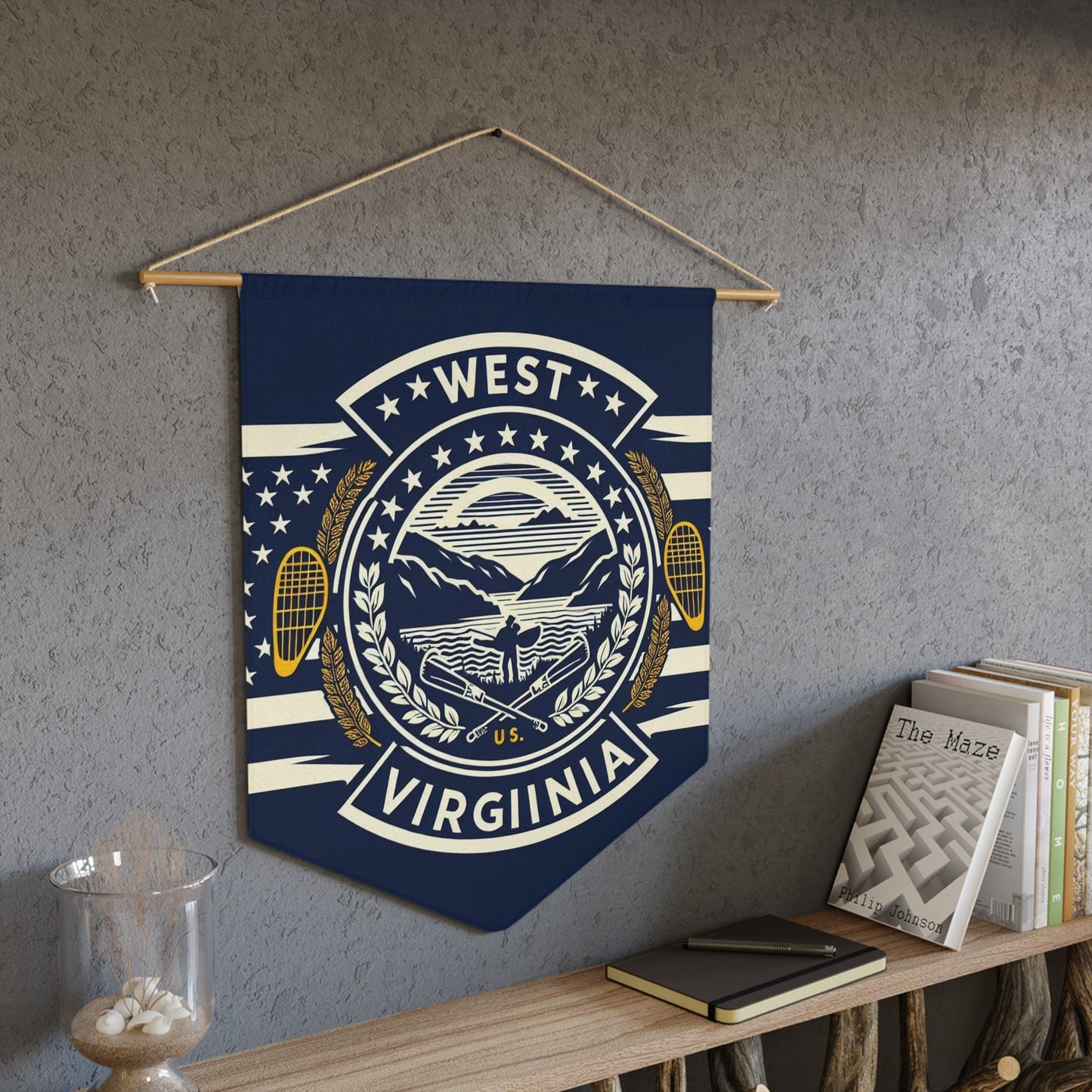 Flag Village West Virginia State Flag Pennant Sporting Home Wall decoration WV0002