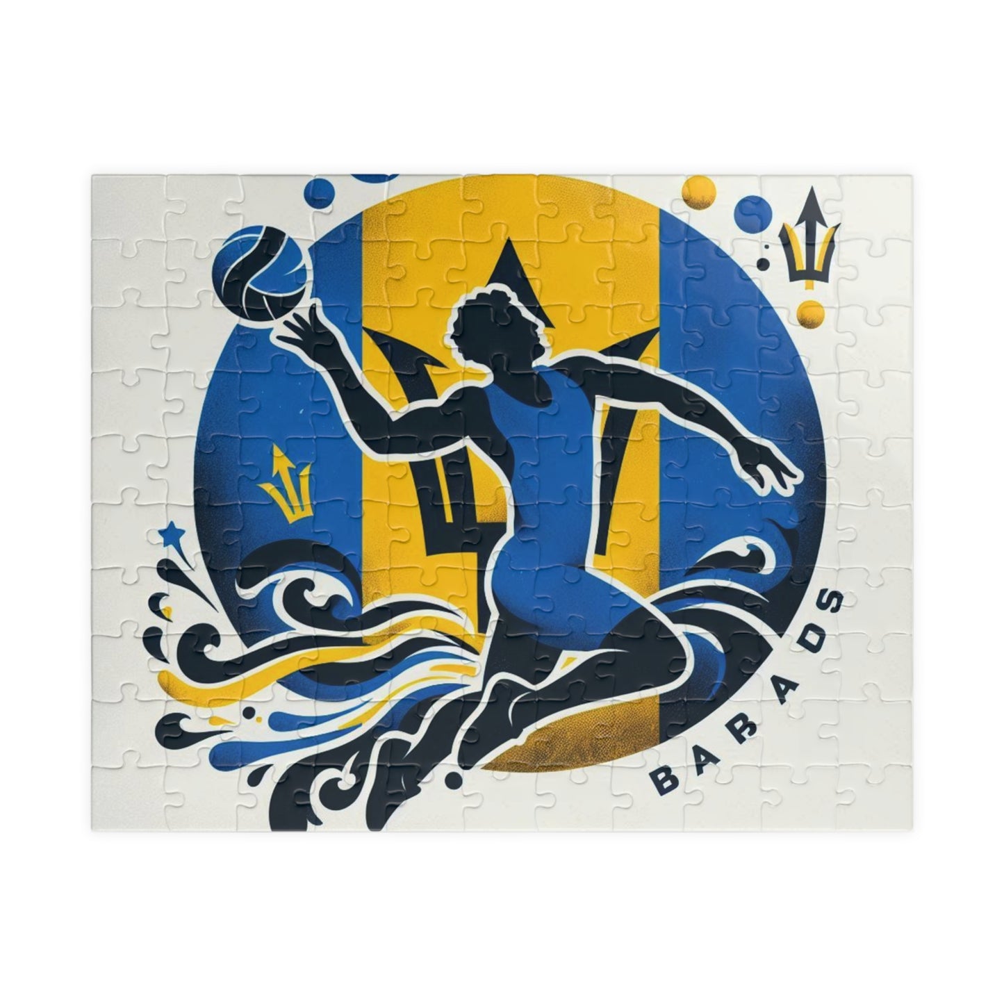 Flag Village Barbados Sporting Flag Puzzle (110, 252, 520, 1014-piece) BRB0007