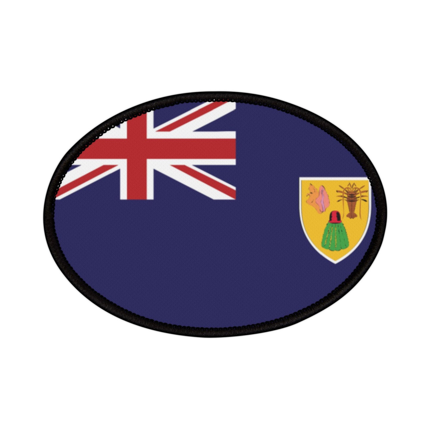 Flag Village Turks And Caicos Islands Flag Embroidery Iron-On Patches