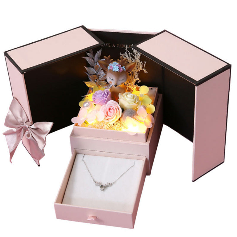 Flag Village Flower Gift Box Tanabata Valentine's Day Gift Packaging Box