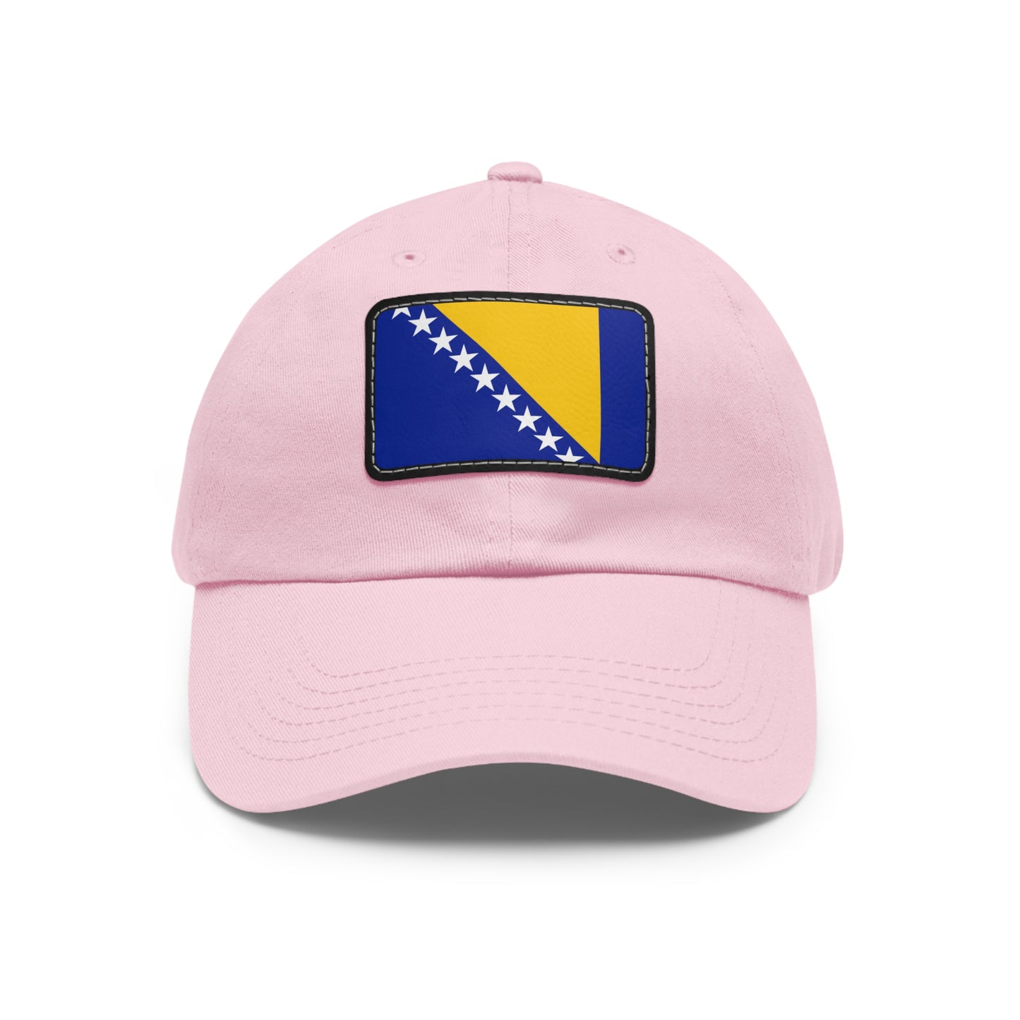 Flag Village Bosnia And Herzegovina Flag Hat Cap with Leather Patch