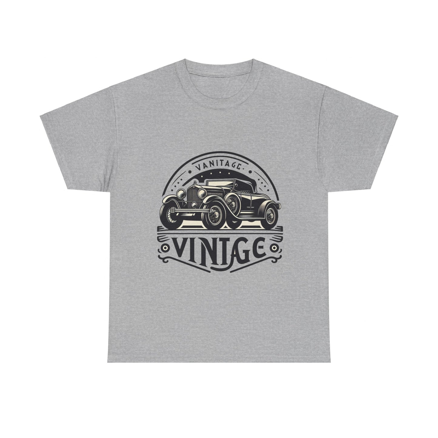 Flag Village USA Vintage Car Flag T-SHIRT Heavy Cotton Tee USA0007
