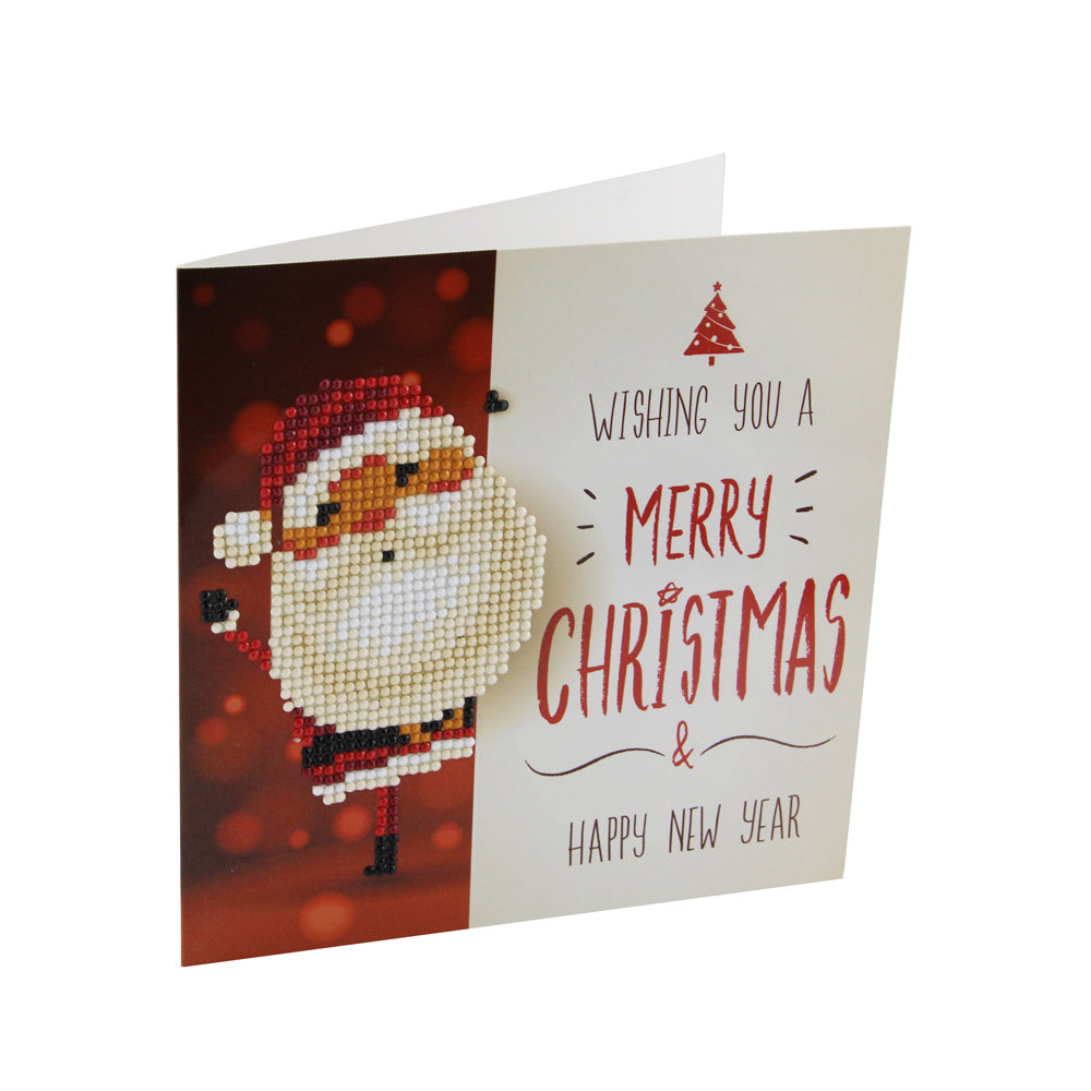 Flag Village Christmas DIY Diamond Painting Greeting Cards 5D Cartoon Birthday Postcards Kids Festival Embroidery Greet Cards Gifts