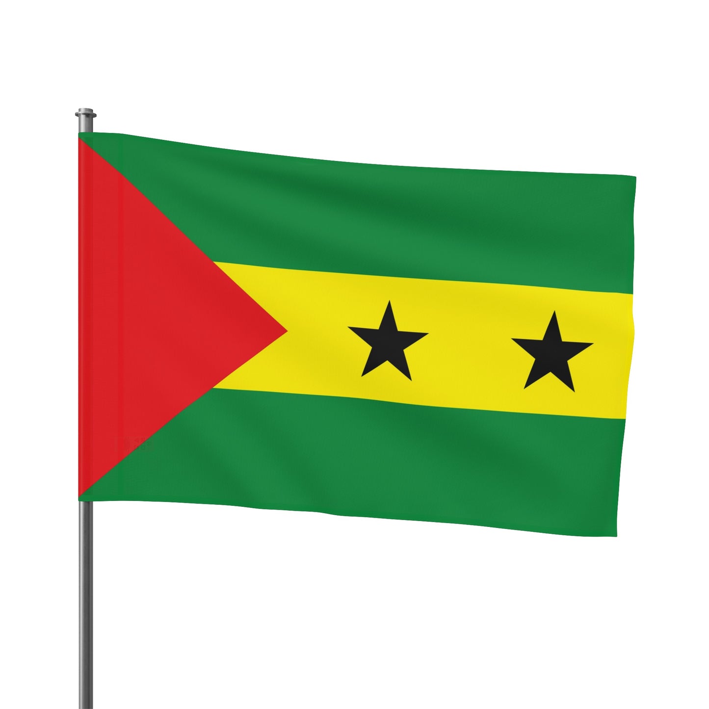 Flag Village Sao Tome And Principe 18" x 12" / 36" x 24" / 60" x 36"