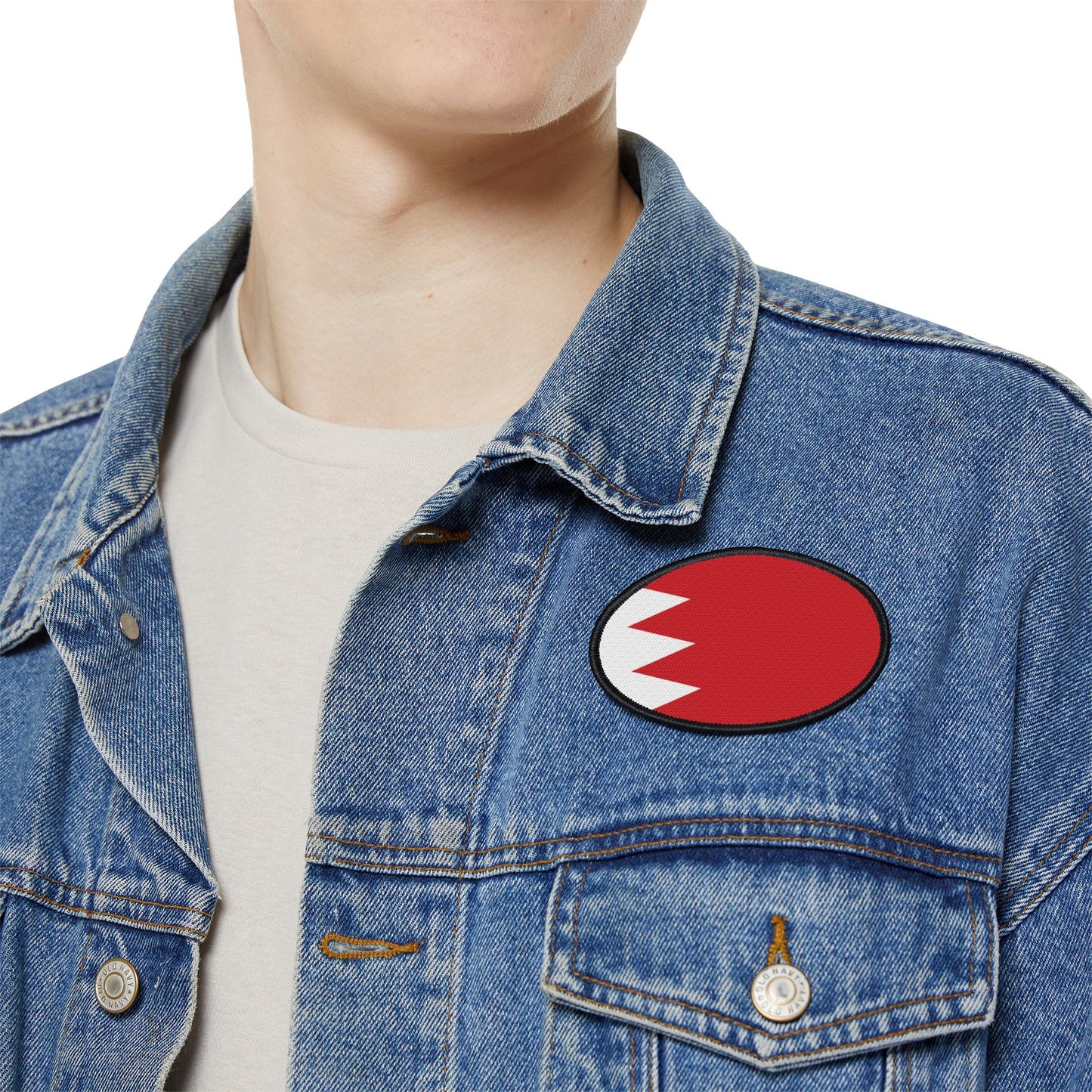 Flag Village Bahrain Flag Embroidery Iron-On Patches