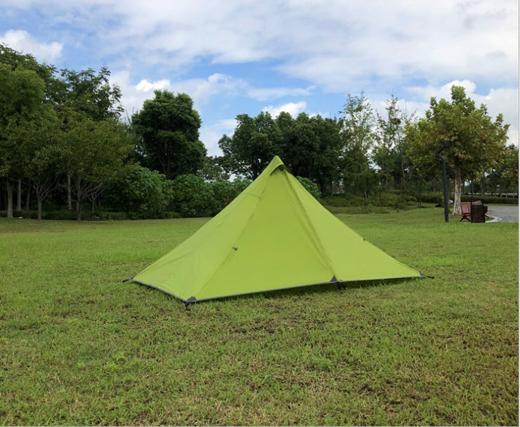 Flag Village Portable camping pyramid tent single outdoor equipment camping supplies