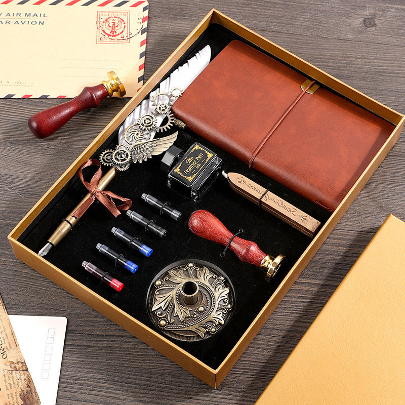 Flag Village Retro Notebook Gift Box Set For Boys And Girls