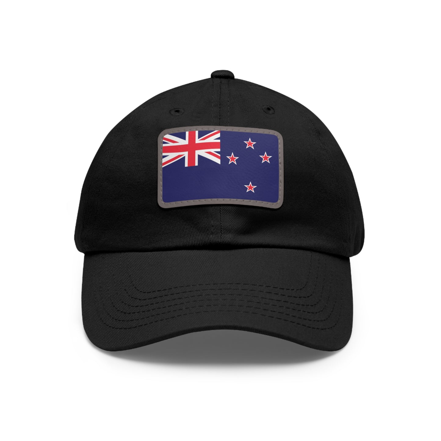 Flag Village New Zealand Flag Hat Cap with Leather Patch