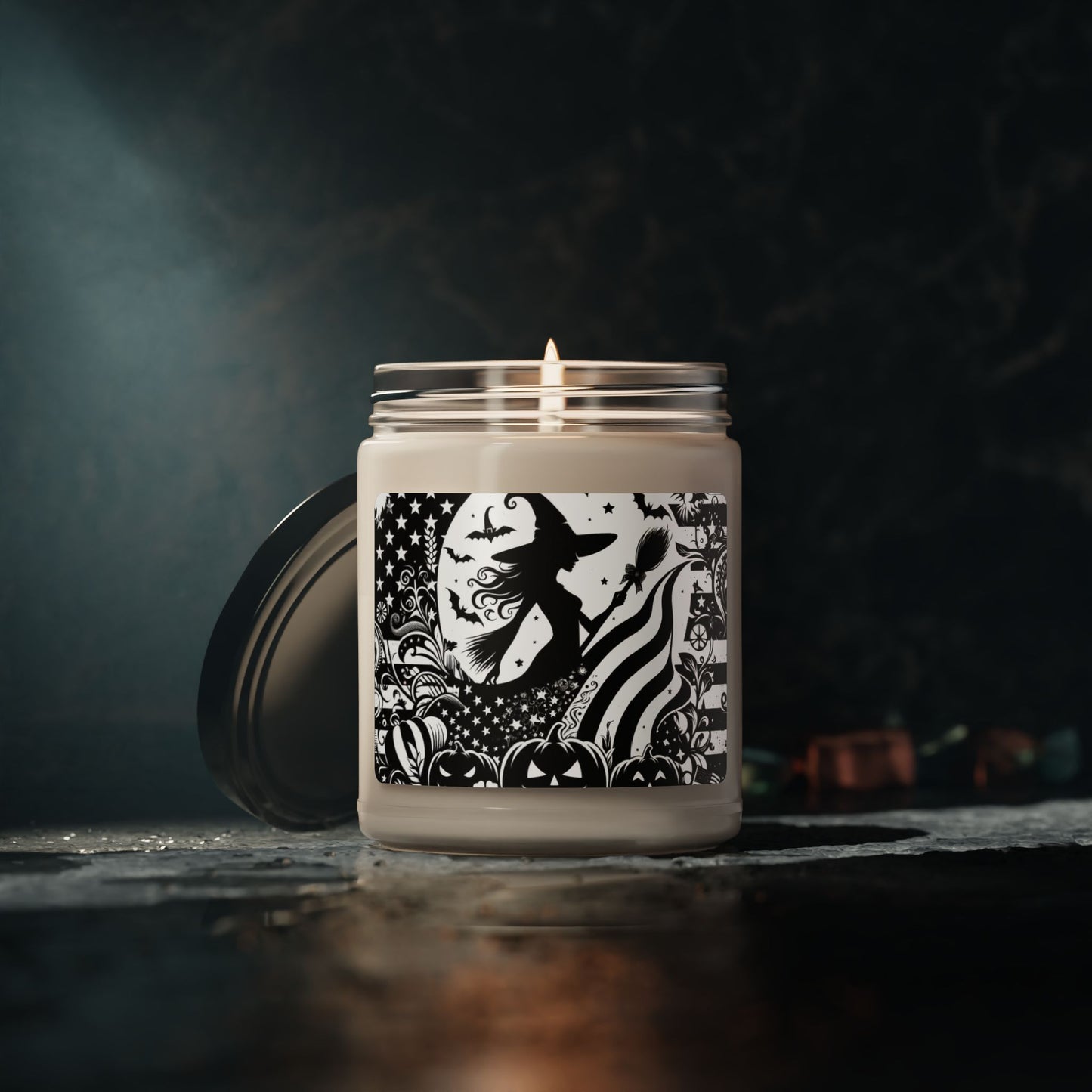 Flag Village Halloween Pretty Witch Scented Soy Candle, 9oz HW0045