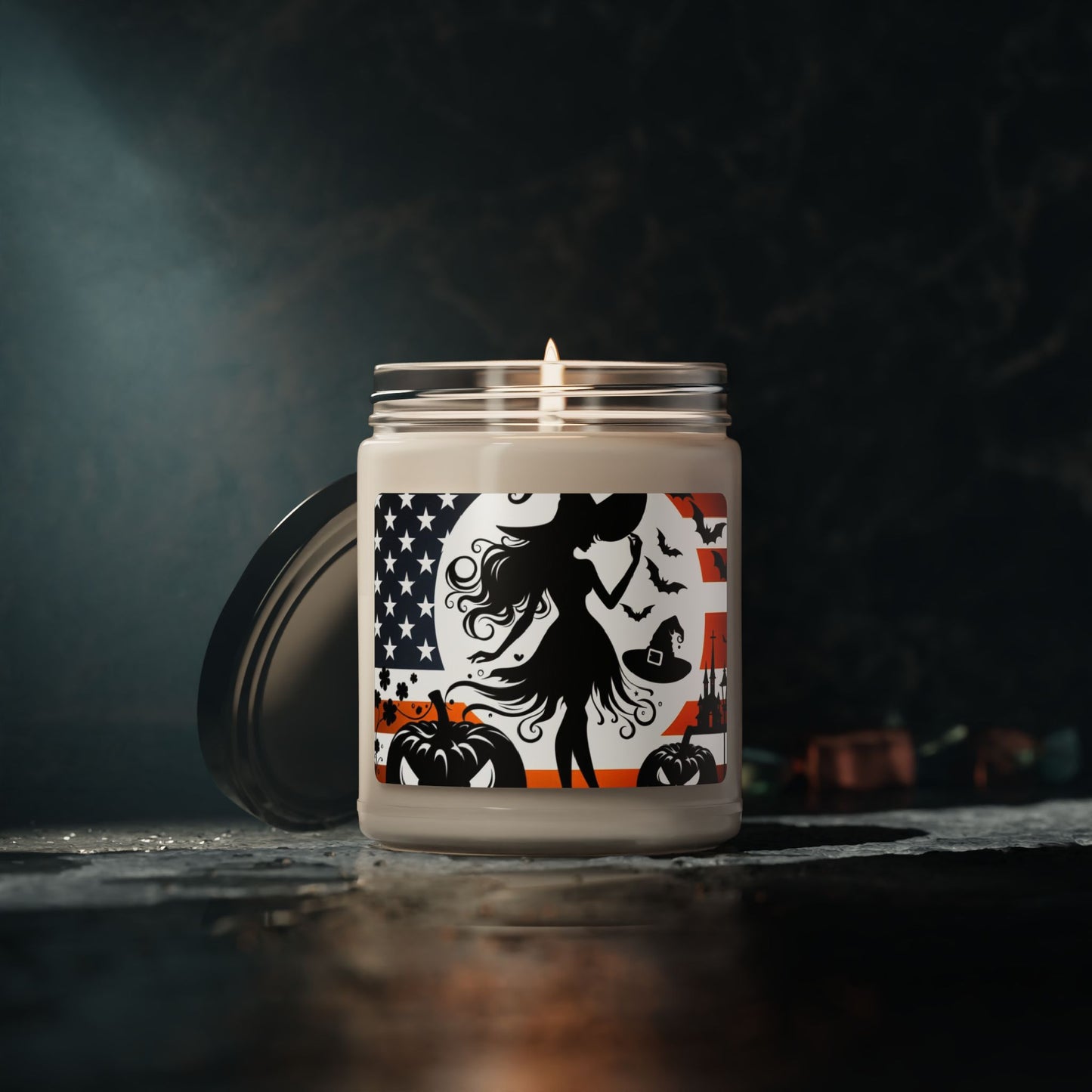 Flag Village Halloween Pretty Witch Scented Soy Candle, 9oz HW0043