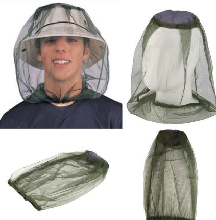 Flag Village Outdoor Fishing Night Fishing Anti - Insect Anti - Mosquito Hat Net Fishing Sunscreen Hat Mask For Men And Women.