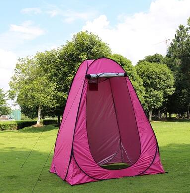 Flag Village Portable Privacy Shower Toilet Automatic Camping Tent UV Function Travel Camping Tent Outdoor Dressing Beach Sun Shelte