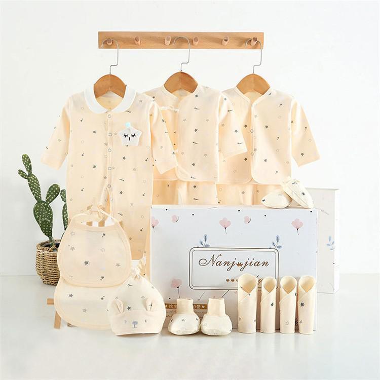 Flag Village Newborn Baby Clothes Thin Suit Baby Gift Box