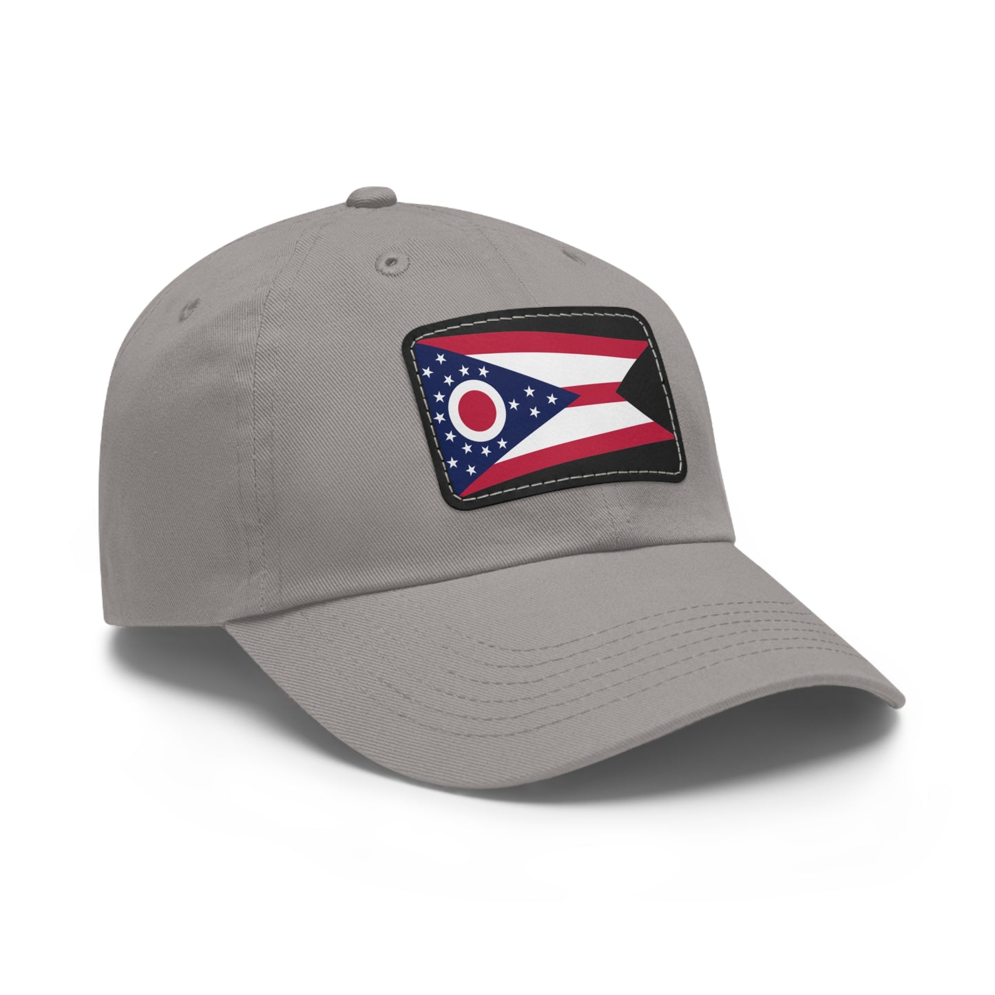 Flag Village USA Ohio State Flag Hat Cap with Leather Patch