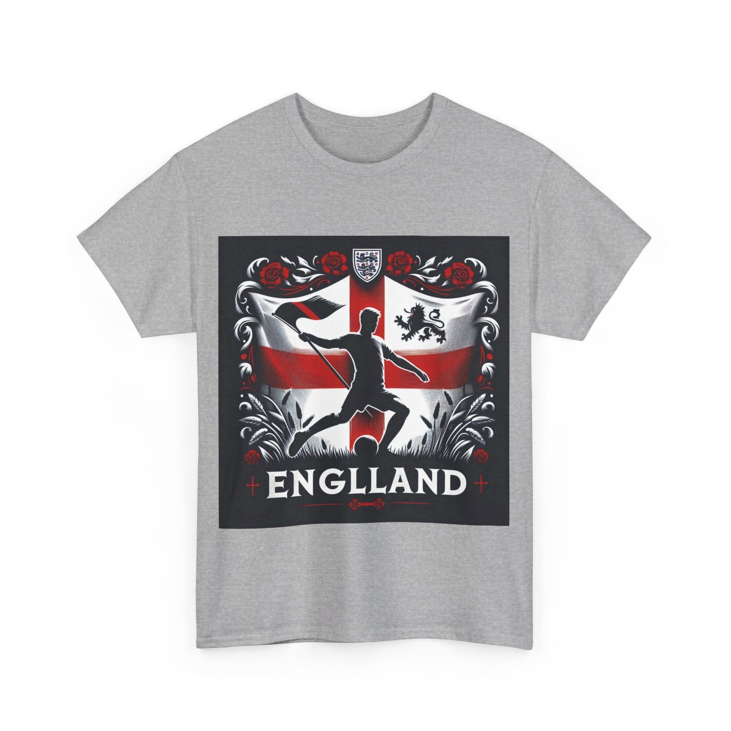 Flag Village England Sporting Flag T-SHIRT Heavy Cotton Tee GBR0012