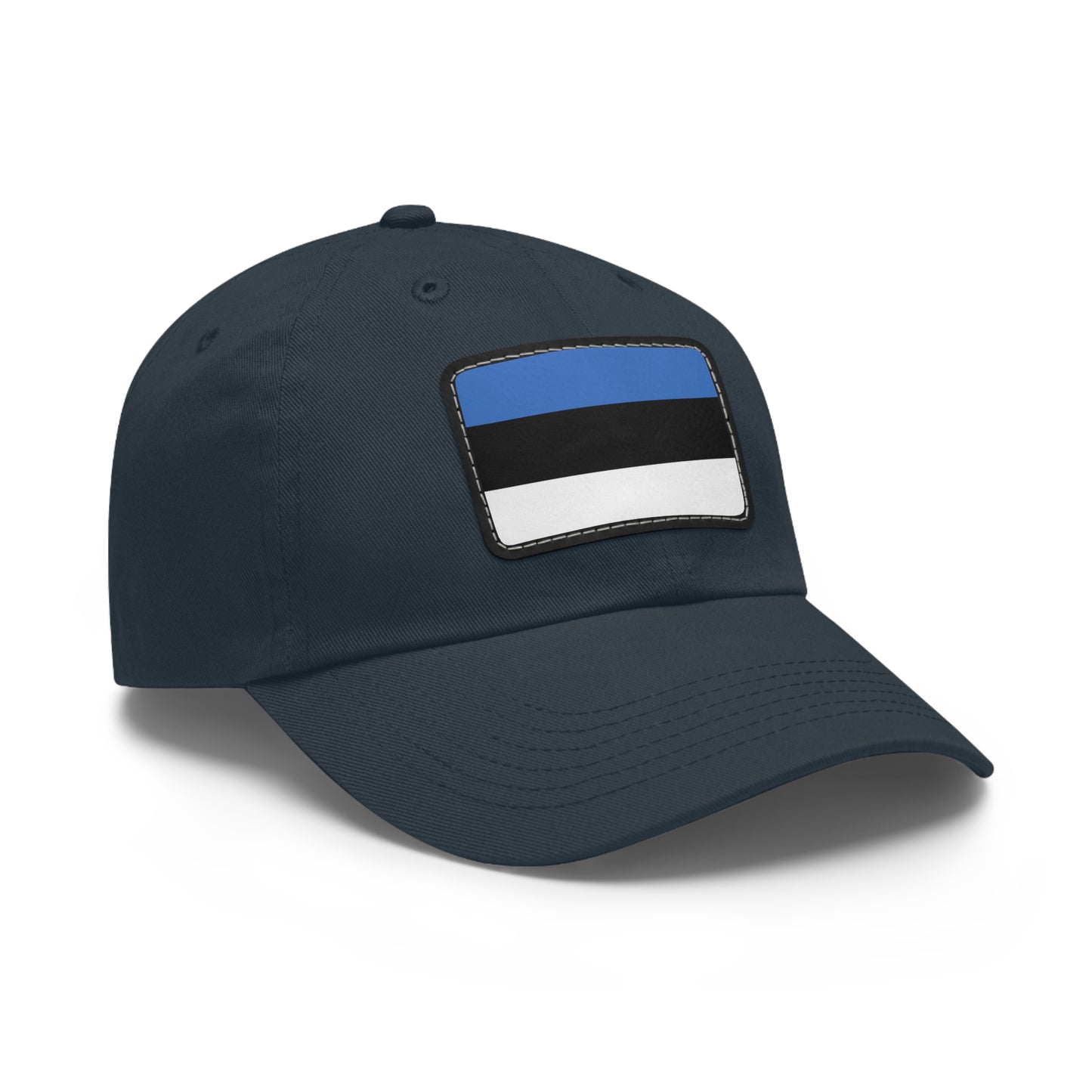Flag Village Estonia Flag Hat Cap with Leather Patch