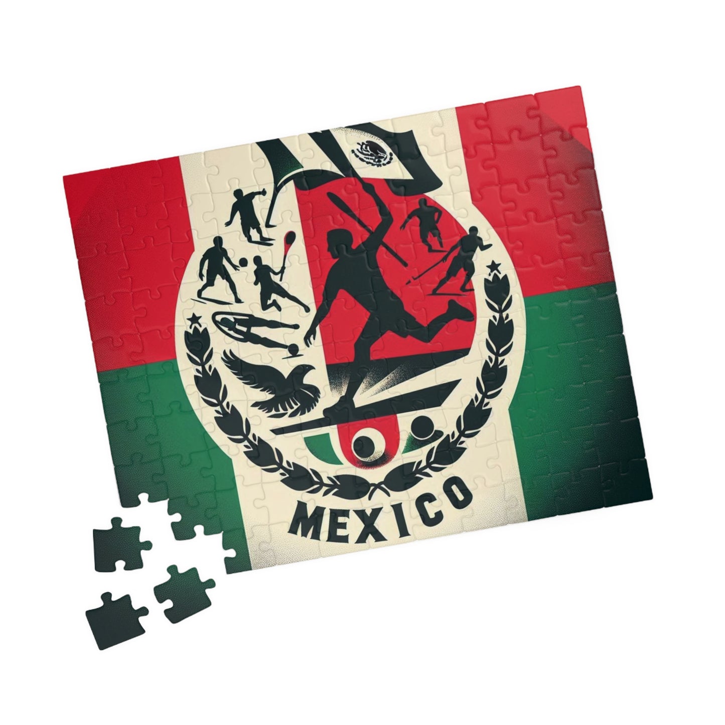 Flag Village Mexico Sporting Flag Puzzle (110, 252, 520, 1014-piece) MEX0001