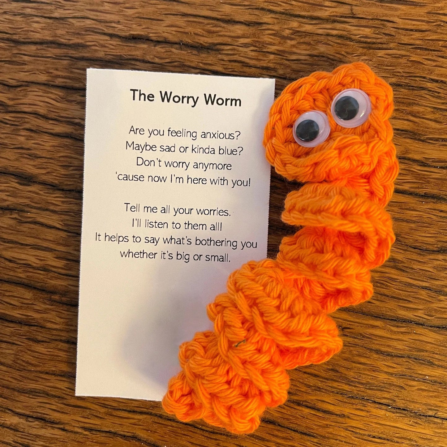 Flag Village Worried About Worm Knitted Plush Gifts Plush Toy