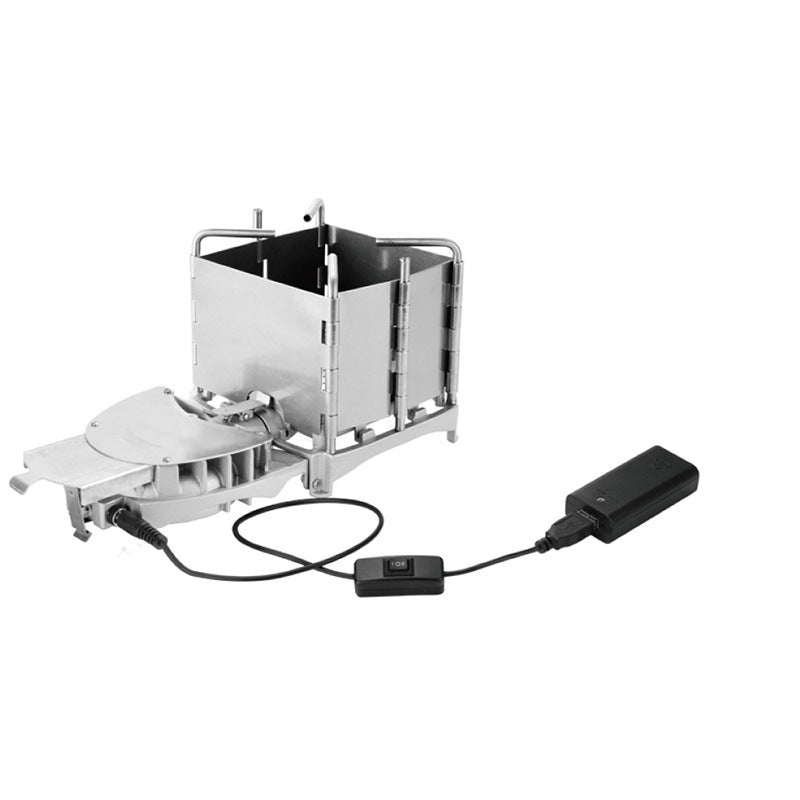 Flag Village Outdoor Portable Stainless Steel Wood Stove Folding Camping