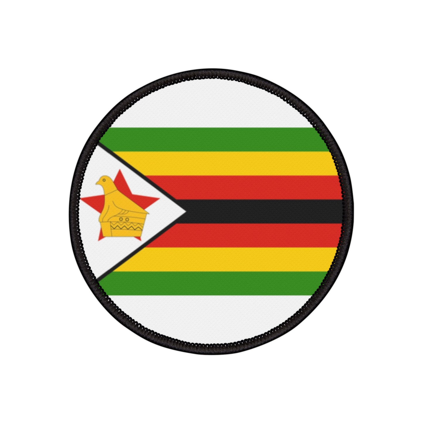 Flag Village Zimbabwe Flag Embroidery Iron-On Patches