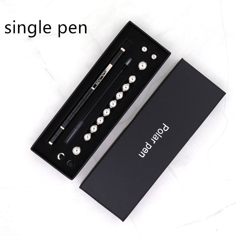 Flag Village Stress Reducer Relief Toys Gift Box funny black golden kits Fidget magnetic polar pen with stylus ball pen